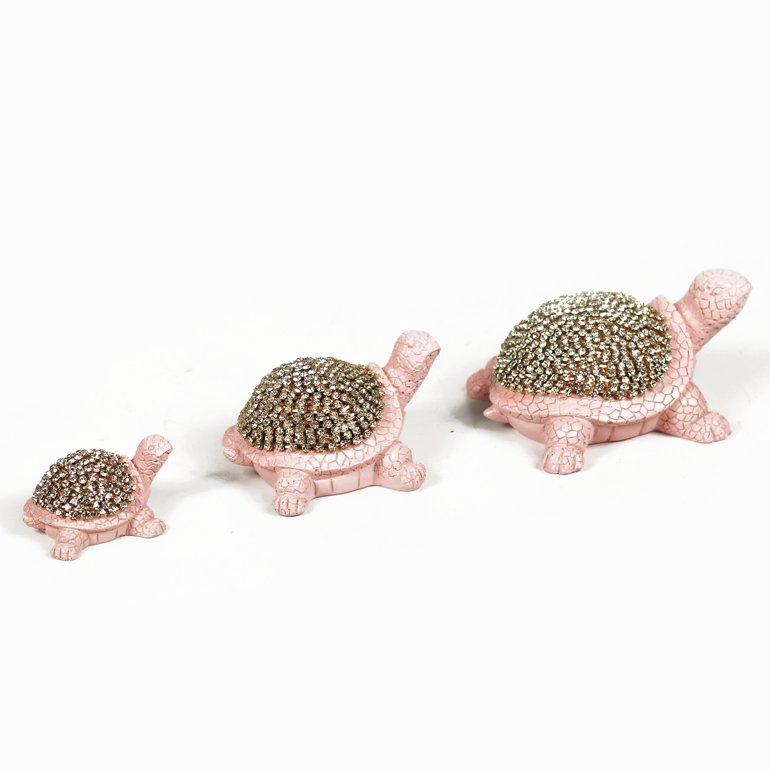 BRK-0200-A KAPLUMBAĞA BİBLO - 3 LÜ ALTIN